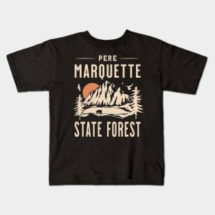 Pere Marquette State Forest Michigan Kids T-Shirt